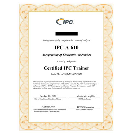 IPC-A-610 CIT